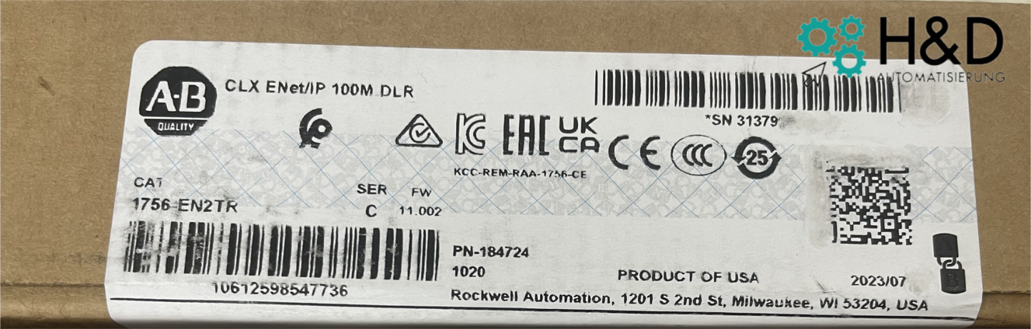 1756-EN2TR Allen-Bradley CLX ENet/IP Модуль 【Новый и Запечатанный】