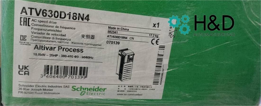 ATV630D18N4 Schneider Electric преобразователь частоты 18.5kW