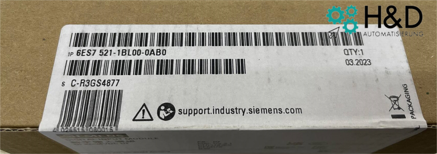 SIMATIC S7-1500 I/O-Modul 6ES7521-1BL00-0AB0 – Digitales Eingang (32xDC 24V HF)