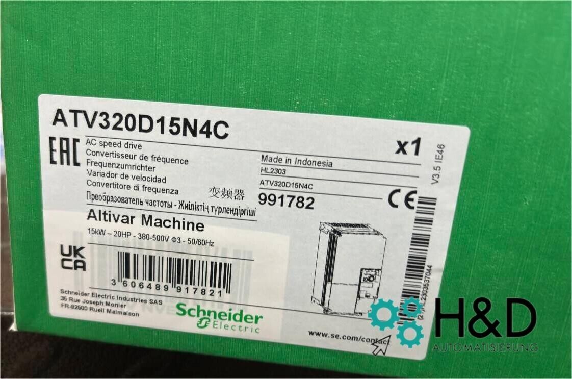 ATV320D15N4C Schneider Electric преобразователь ATV320, 15kW