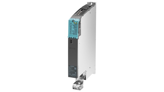 Siemens SINAMICS S120 Module de moteur unique (6SL3120-1TE22-4AD0) – Entrée : DC 600V, Sortie : 3AC 400V, 24A, refroidissement à air interne