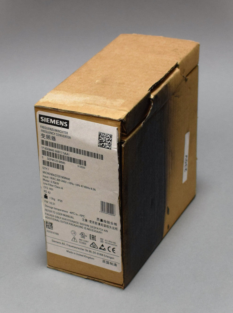 SIEMENS 6SE6440-2AB17-5AA1 in stock