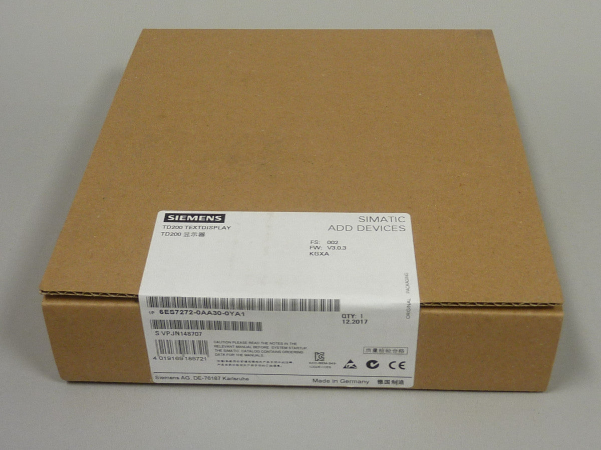 SIEMENS 6ES7272-0AA30-0YA1 en stock