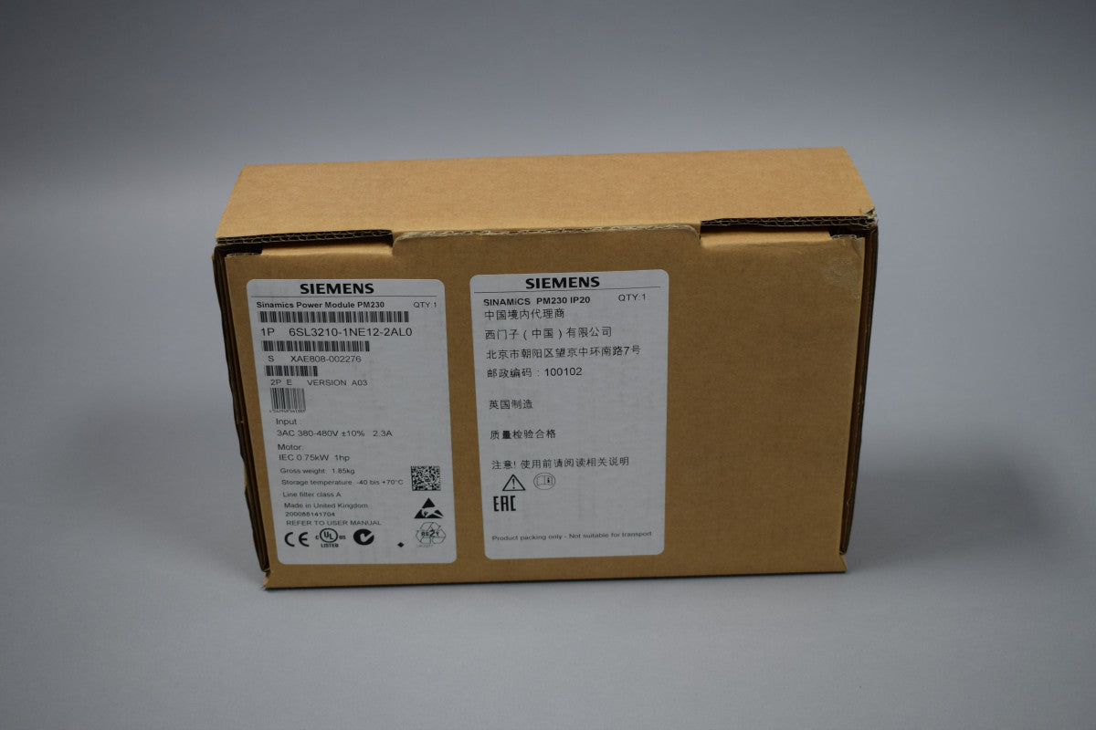 SIEMENS 6SL3210-1NE12-2AL0 in magazzino