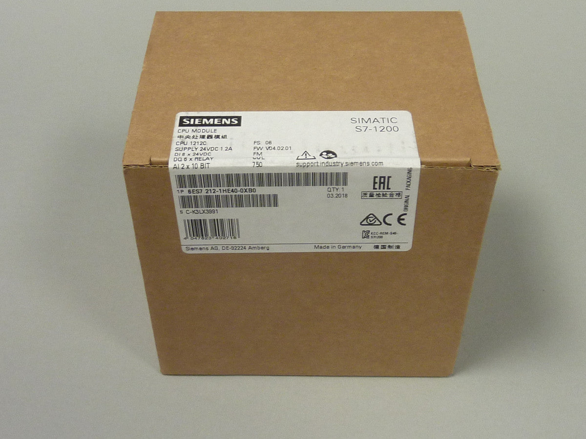 SIEMENS 6ES7212-1HE40-0XB0 auf Lager