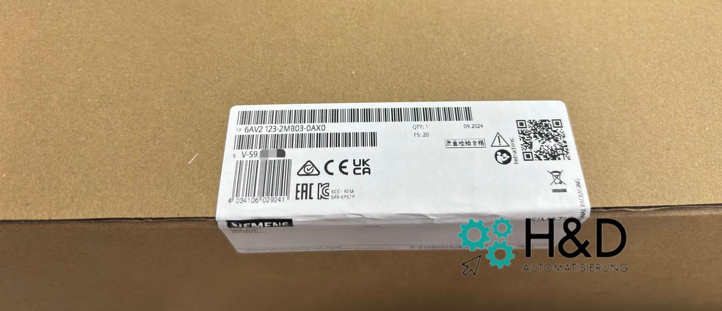 Siemens SIMATIC HMI KTP1200 Basic (6AV2123-2MB03-0AX0) – 12" панель оператора с сенсорным экраном и PROFINET