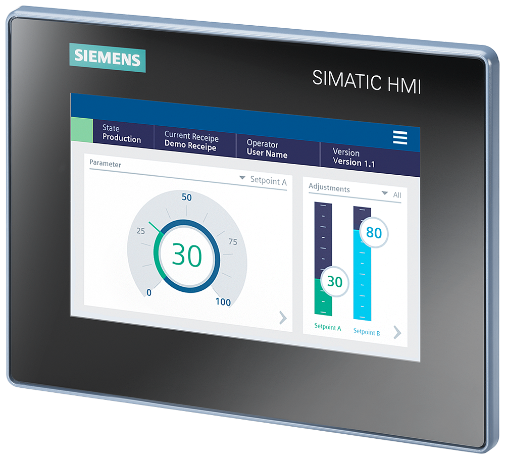 Siemens SIMATIC HMI MTP700 6AV2123-3GB32-0AW0 | 7" сенсорная панель, широкоформатная, PROFINET, WinCC Unified