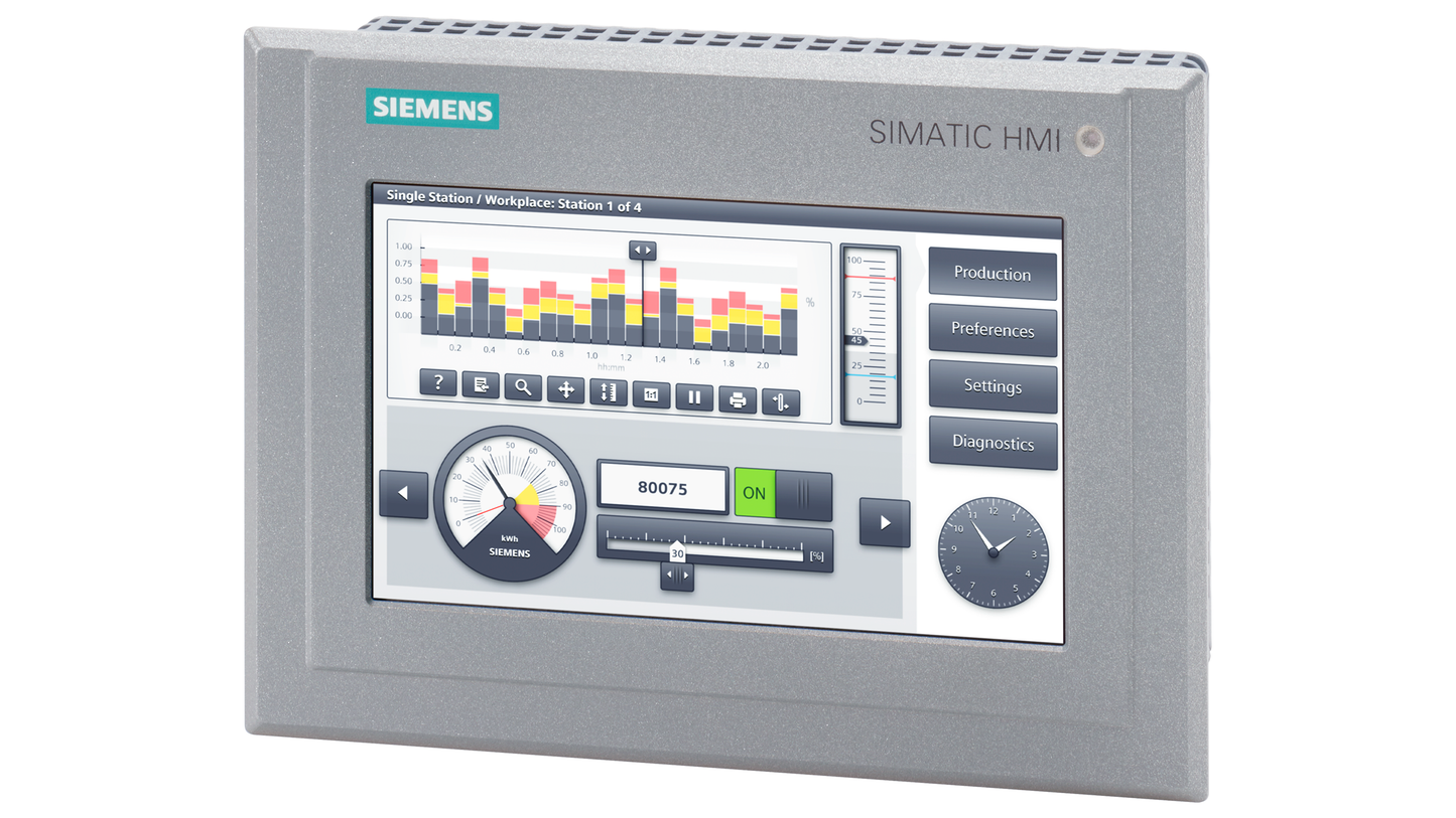 Siemens SIMATIC HMI TP700 Comfort Outdoor (6AV2124-0GC13-0AX0) – 7" Touchscreen Panel with PROFINET and MPI/PROFIBUS