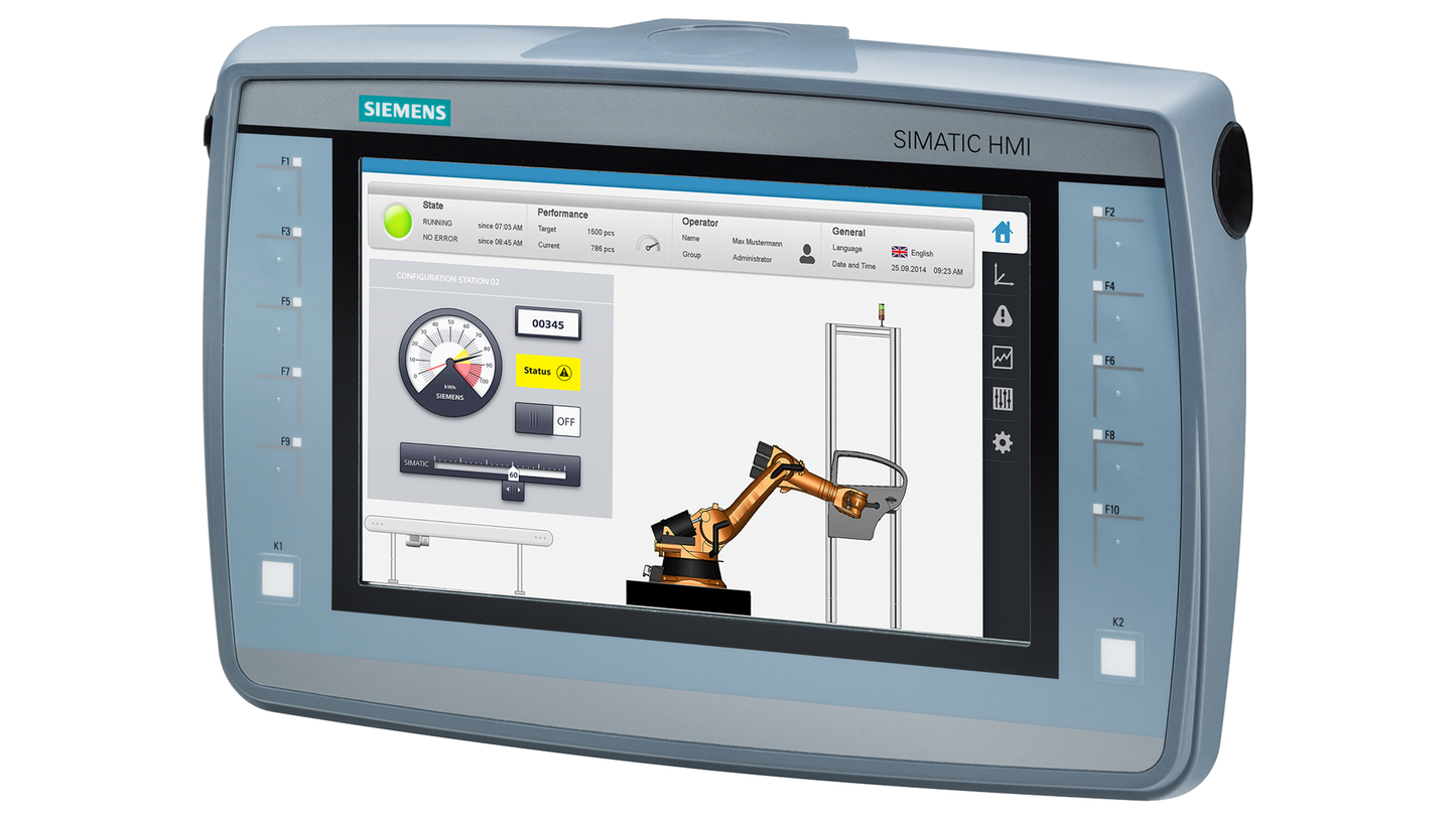 Siemens SIMATIC HMI KTP900 Mobile 6AV2125-2JB03-0AX0 | 9" TFT, сенсорный экран и кнопки, PROFINET, WinCC Comfort