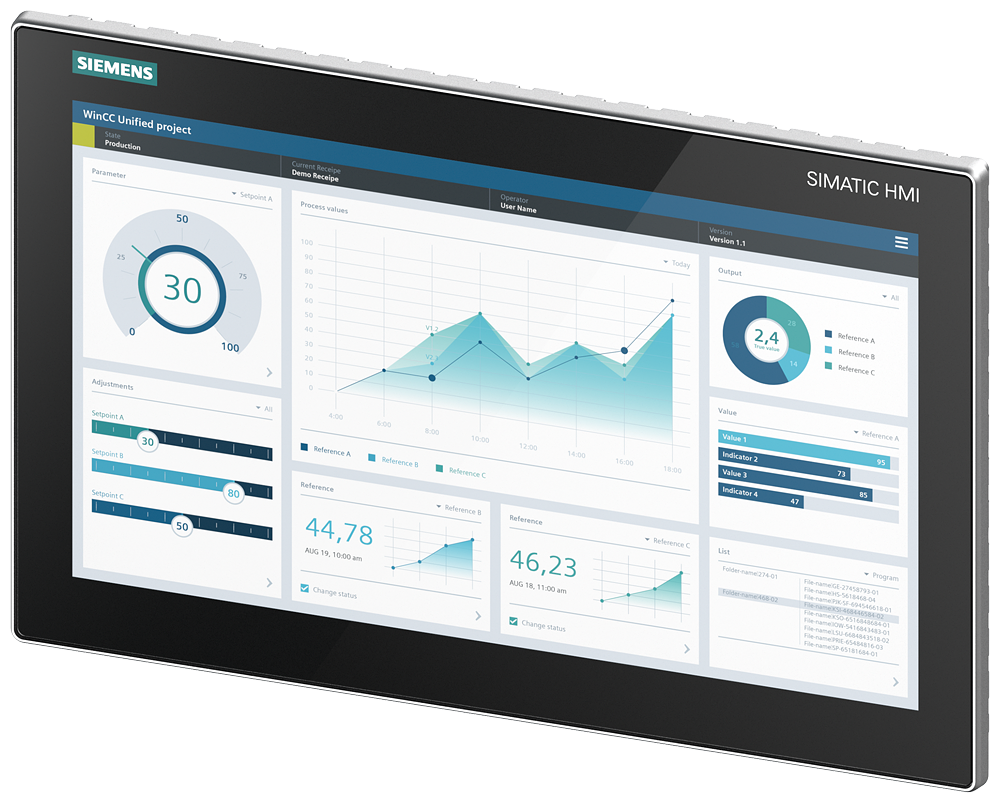 Siemens SIMATIC HMI MTP1500 (6AV2128-3QB06-0AX1) – 15,6" сенсорная панель Unified Comfort с PROFINET