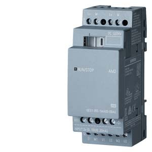 Siemens LOGO! 8 AM2 RTD (6ED1055-1MD00-0BA2) – 2 analog inputs for Pt100/Pt1000, -50 °C to +200 °C, 12/24 V DC
