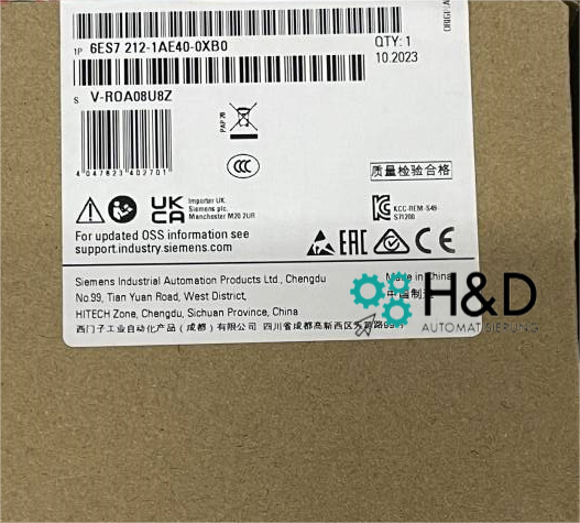 Siemens SIMATIC S7-1200 CPU 1212C 6ES7212-1AE40-0XB0 | Компактный процессор с 8 DI, 6 DO, 2 AI
