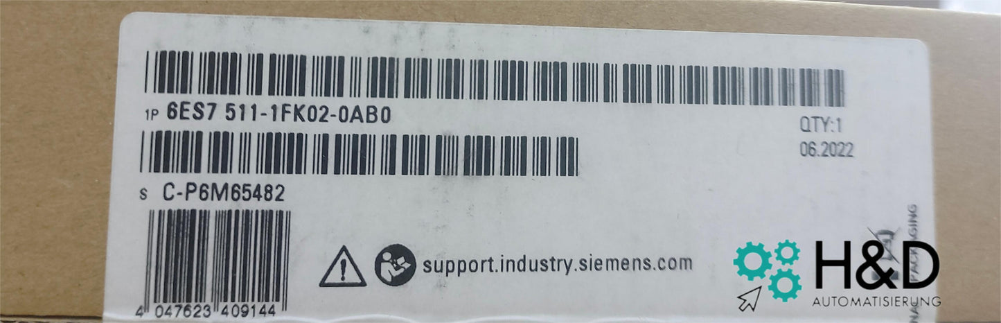 Siemens SIMATIC S7-1500 процессорный модуль 6ES7511-1FK02-0AB0 для PROFINET, мощный и надежный для сложных задач автоматизации