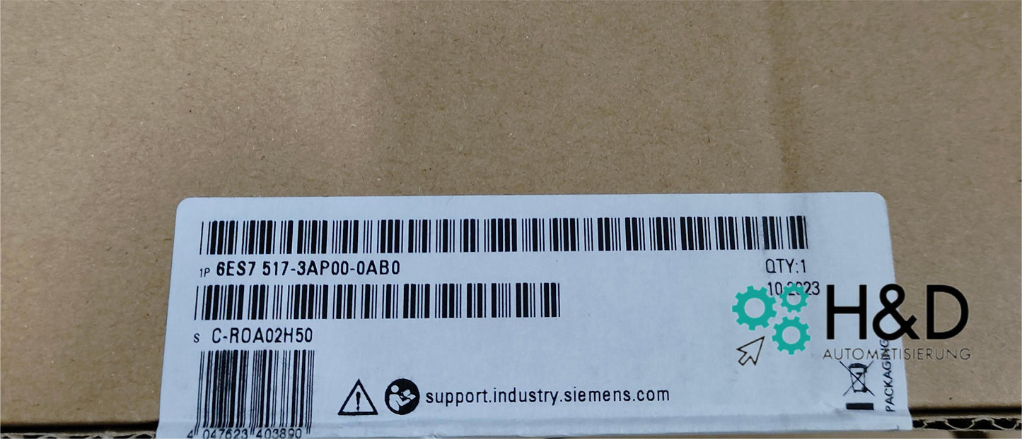 SIMATIC S7-1500 CPU 1517-3 PN/DP 6ES7517-3AP00-0AB0 – высокопроизводительный процессор с подключением PROFINET и PROFIBUS