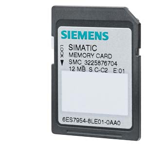 Siemens SIMATIC S7 Carte mémoire 12 MB Flash (6ES7954-8LE04-0AA0) – Pour CPUs S7-1x00 et entraînements SINAMICS
