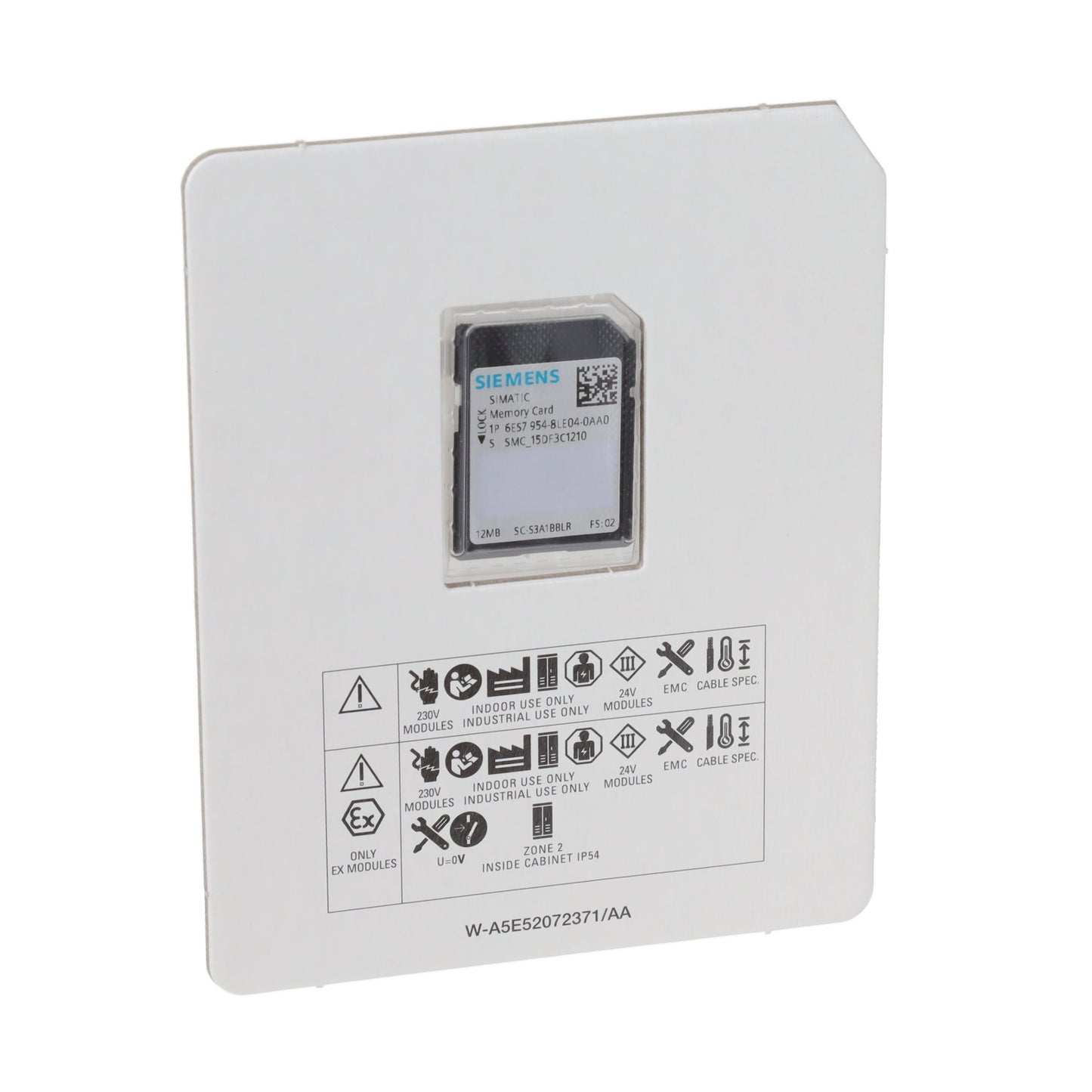Siemens SIMATIC S7 карта памяти 12 MB Flash (6ES7954-8LE04-0AA0) – для процессоров S7-1x00 и приводов SINAMICS