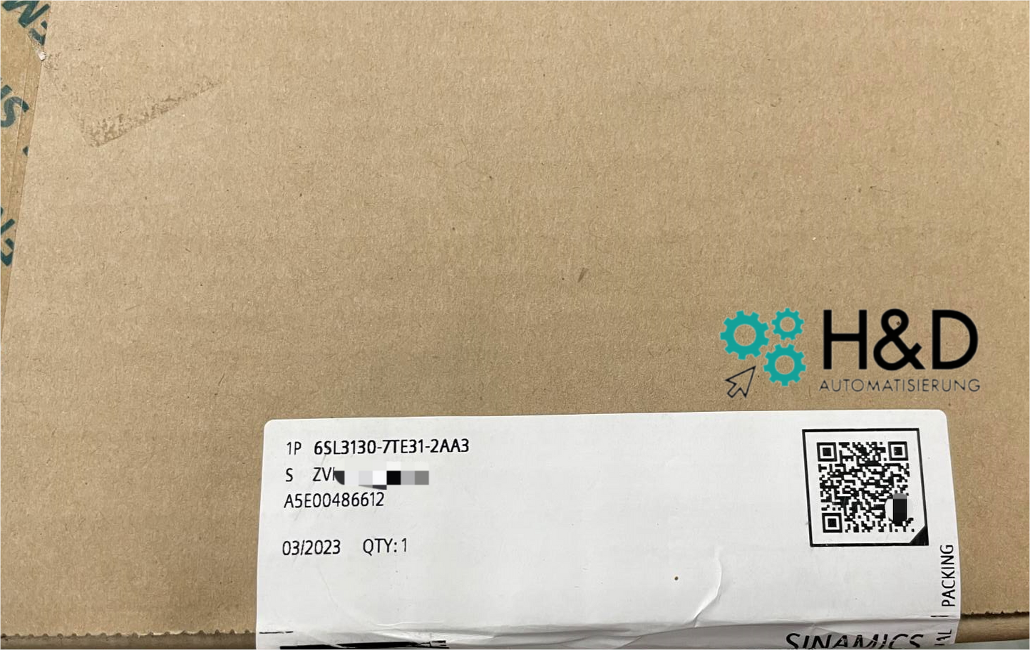 Siemens SINAMICS S120 Active Line Module 6SL3130-7TE31-2AA3 | 120kW, DC 600V, 200A, busbar form