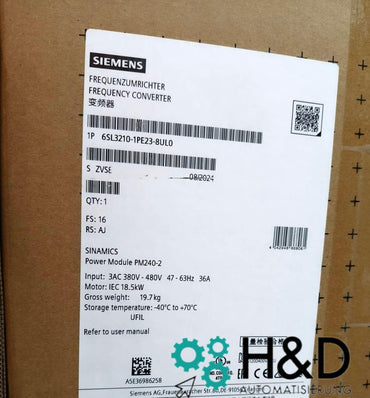 Siemens SINAMICS G120 Power-Modul PM240-2 sans filtre avec frein-chopper (6SL3210-1PE23-8UL0)