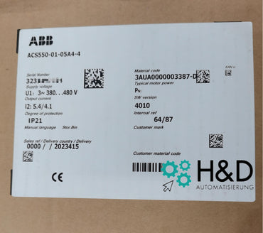 ABB ACS550-01-05A4-4 – Onduleur – 2,2 kW – IP21 – Neuf et scellé
