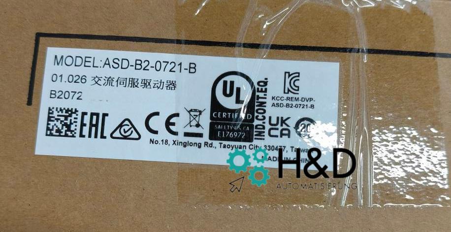 Delta ASD-B2-0721-B Serwomechanizm 0.75kW 220V | Seria B2, Kompaktowy i Precyzyjny