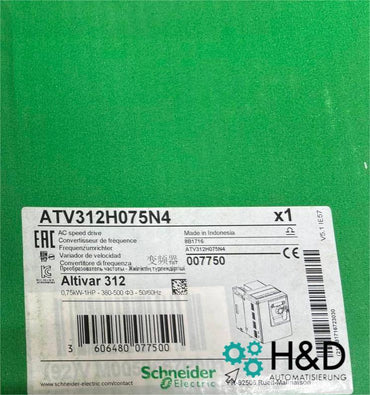 ATV312H075N4   Schneider Electric  Variateur Altivar 312, 0,75 kW