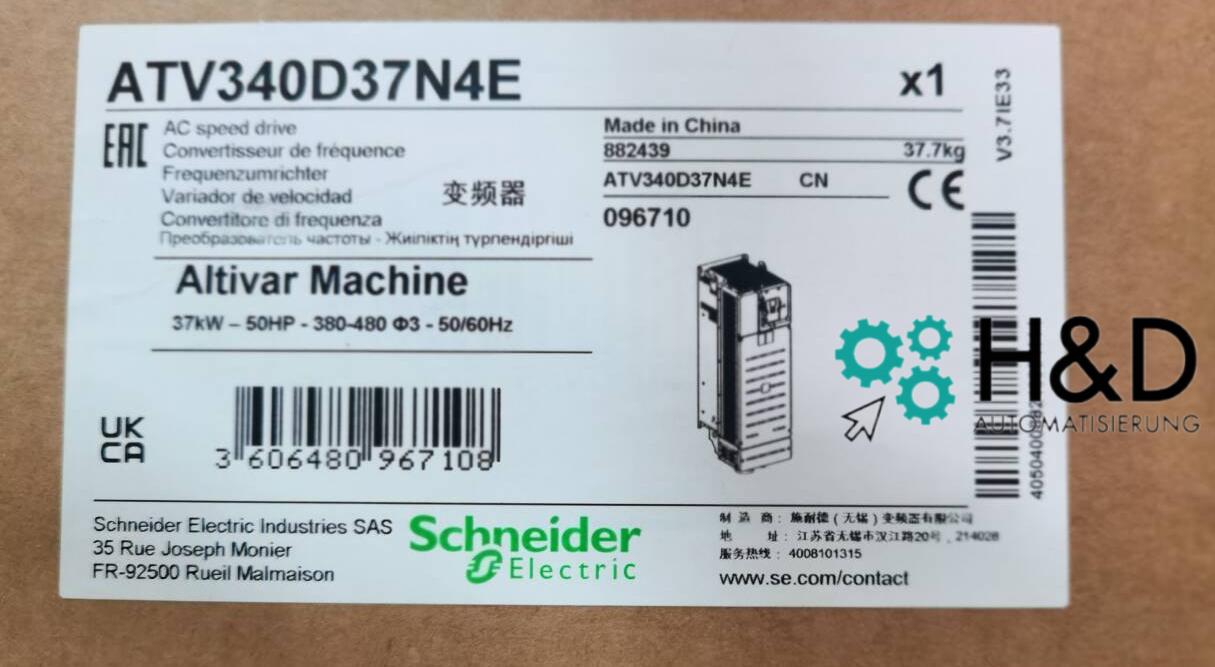 ATV340D37N4E Schneider Electric Inverter ATV340, 37kW