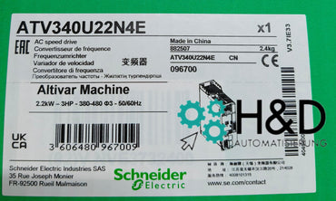 ATV340U22N4E Schneider Electric  Variateur ATV340, 2.2kW   380-480 V