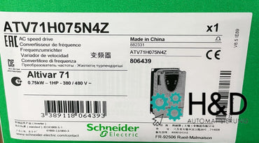 ATV71H075N4 Schneider Electric Variateur de fréquence ATV71, 0,75kW 1HP, 480V