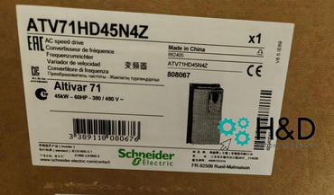 ATV71HD45N4Z  Schneider Electric  Variateur de fréquence ATV71, 45kW 60HP, 480V, filtre CEM