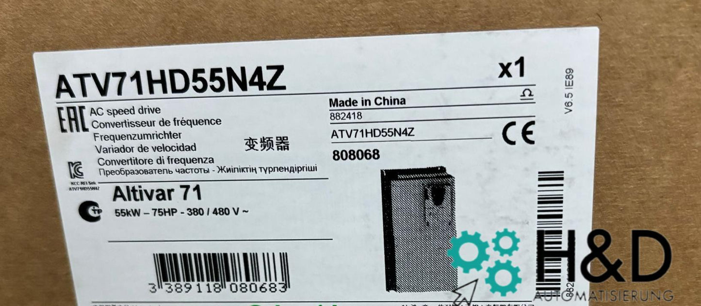 ATV71HD55N4 Schneider Electric ATV71 - 55кВт-75л.с. - 480В