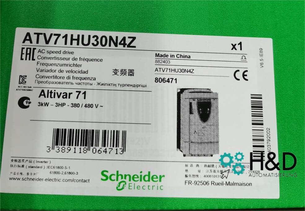 ATV71HU30N4 Schneider Electric Частотный преобразователь ATV71, 3kW, 480V