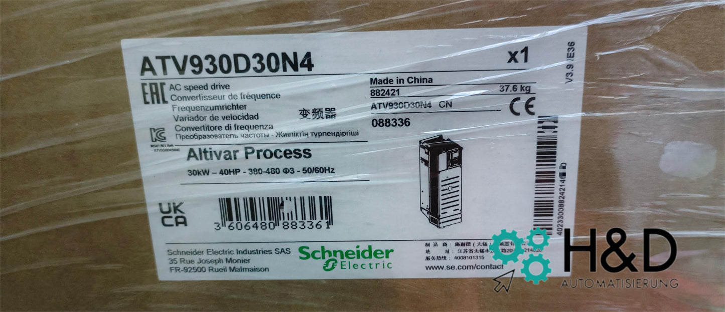 ATV930D30N4 Schneider Electric Преобразователь частоты ATV930 30kW
