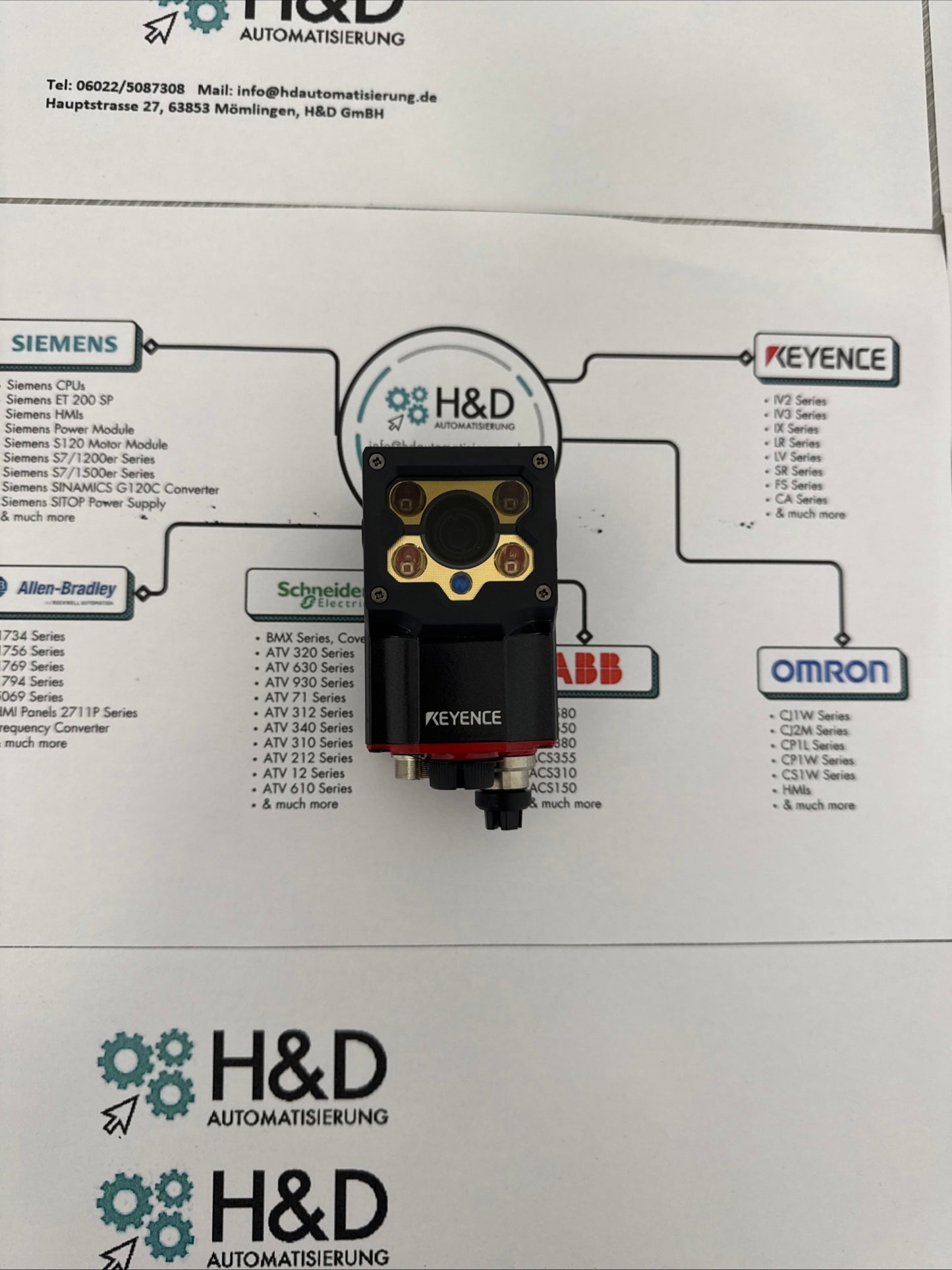 SR-1000 Keyence 1D- и 2D-сканер кодов с автофокусом