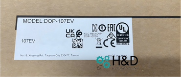 Delta DOP-107EV HMI 7" TFT, 800 MHz, USB, RS232/485, DOP-100 Serie