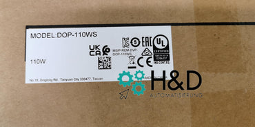 Delta DOP-110WS HMI 10.1" TFT, Ethernet, USB, SD, 800MHz, certificato CE/UL