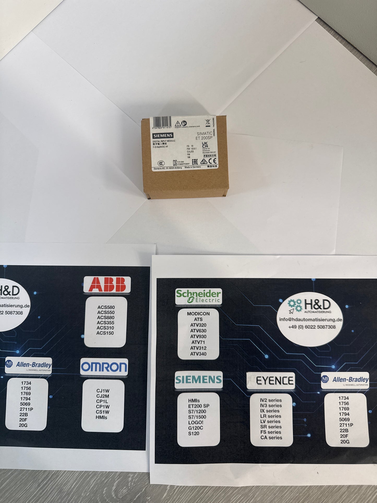 SIMATIC DP ET 200SP, F-DI 8x 24VCC 6ES7136-6BA01-0CA0 neuf scellé