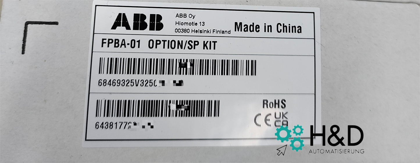 ABB FPBA-01 – PROFIBUS DP адаптерный модуль – новый и запечатанный