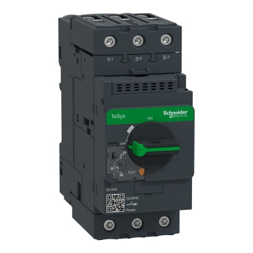 GV3P40 Schneider Electric Interruttore di protezione motore, 3p, 30-40A, sgancio magnetico