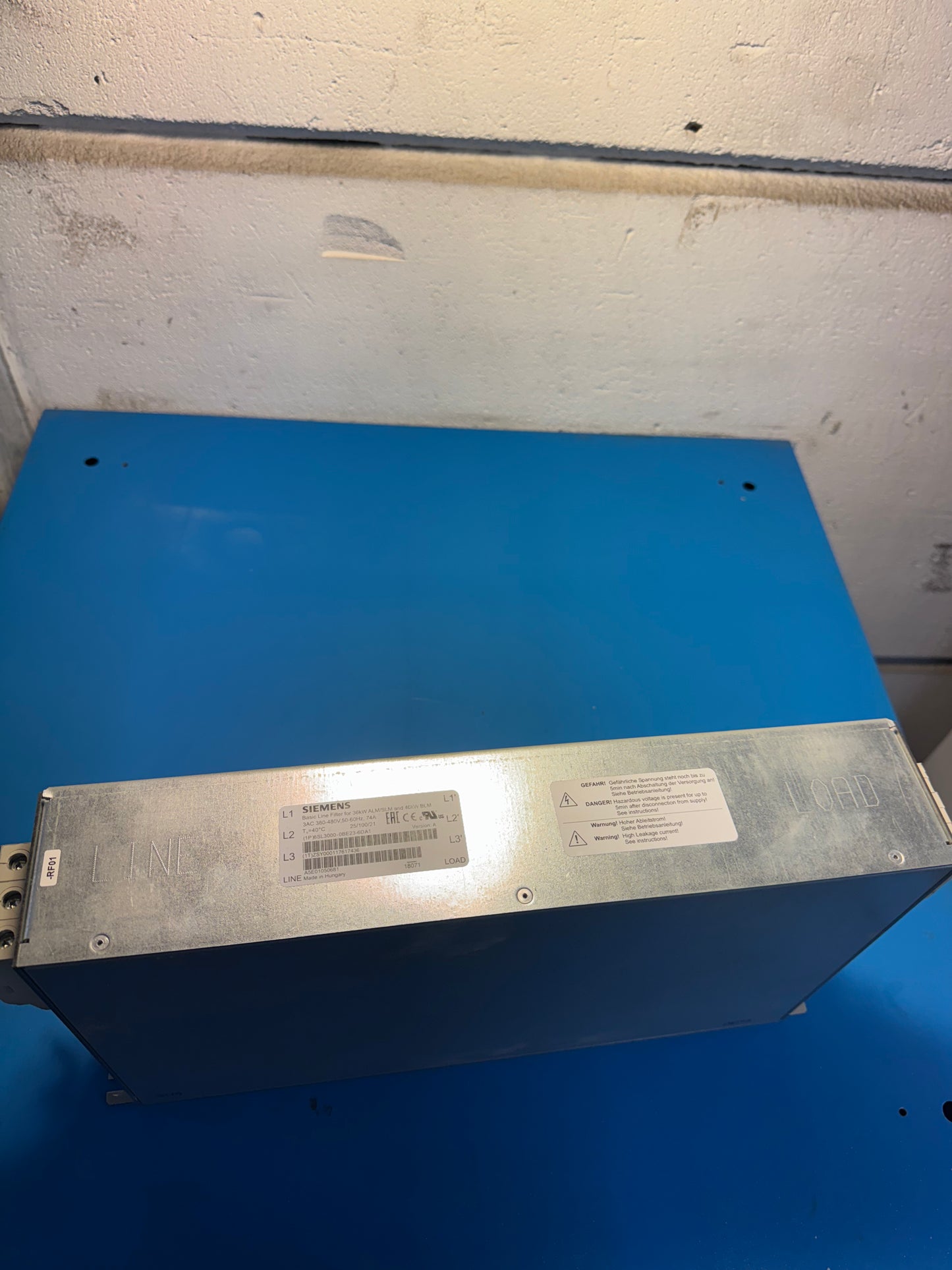 Базовый линейный фильтр Siemens для 36kW ALM/SLM и 40kW BLM