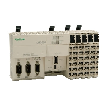 LMC058LF42 Schneider Electric Система управления движением, Modicon LMC058, 8 осей, 42 Входа/Выхода, CANopen + CANmotion мастер, Ethernet, 24 В постоянного тока, клеммы с пружинным зажимом