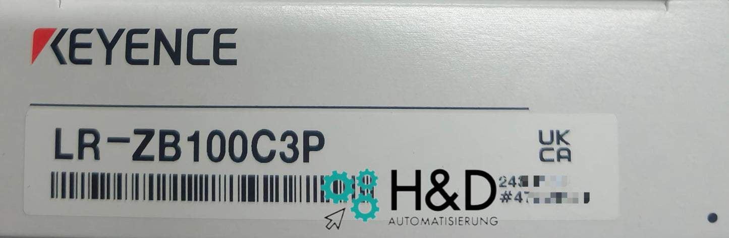 LR-ZB100C3P Keyence CMOS laser sensor rectangular with M8 connector type, 100 mm