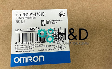 Omron NB10W-TW01B – 10,1" TFT-kolorowy ekran dotykowy HMI, 800 × 480 px, IP65