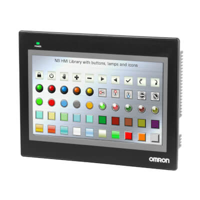 Omron NB10W-TW01B-V1 NB Series 10.1 Inch WSVGA TFT Touchscreen HMI with Ethernet & USB