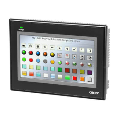 Omron NB7W-TW01B-V1 HMI 7" Touchscreen | 800x480 | RS232/485 | IP65 Front