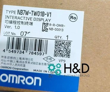Omron NB7W-TW01B-V1 HMI 7" Touchscreen | 800x480 | RS232/485 | IP65 Front