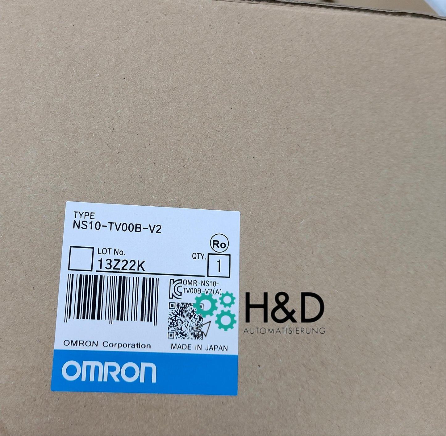 Панель HMI Omron NS10‑TV00B‑V2 | 10,4″ TFT VGA | 2× RS‑232 | 24 VDC | IP65