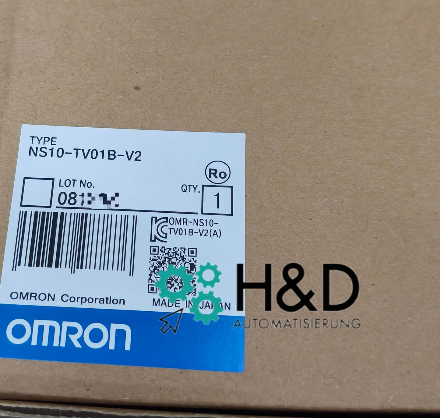 Панель HMI Omron NS10‑TV01B‑V2 | 10,4″ TFT VGA | Ethernet, RS‑232, USB | IP65