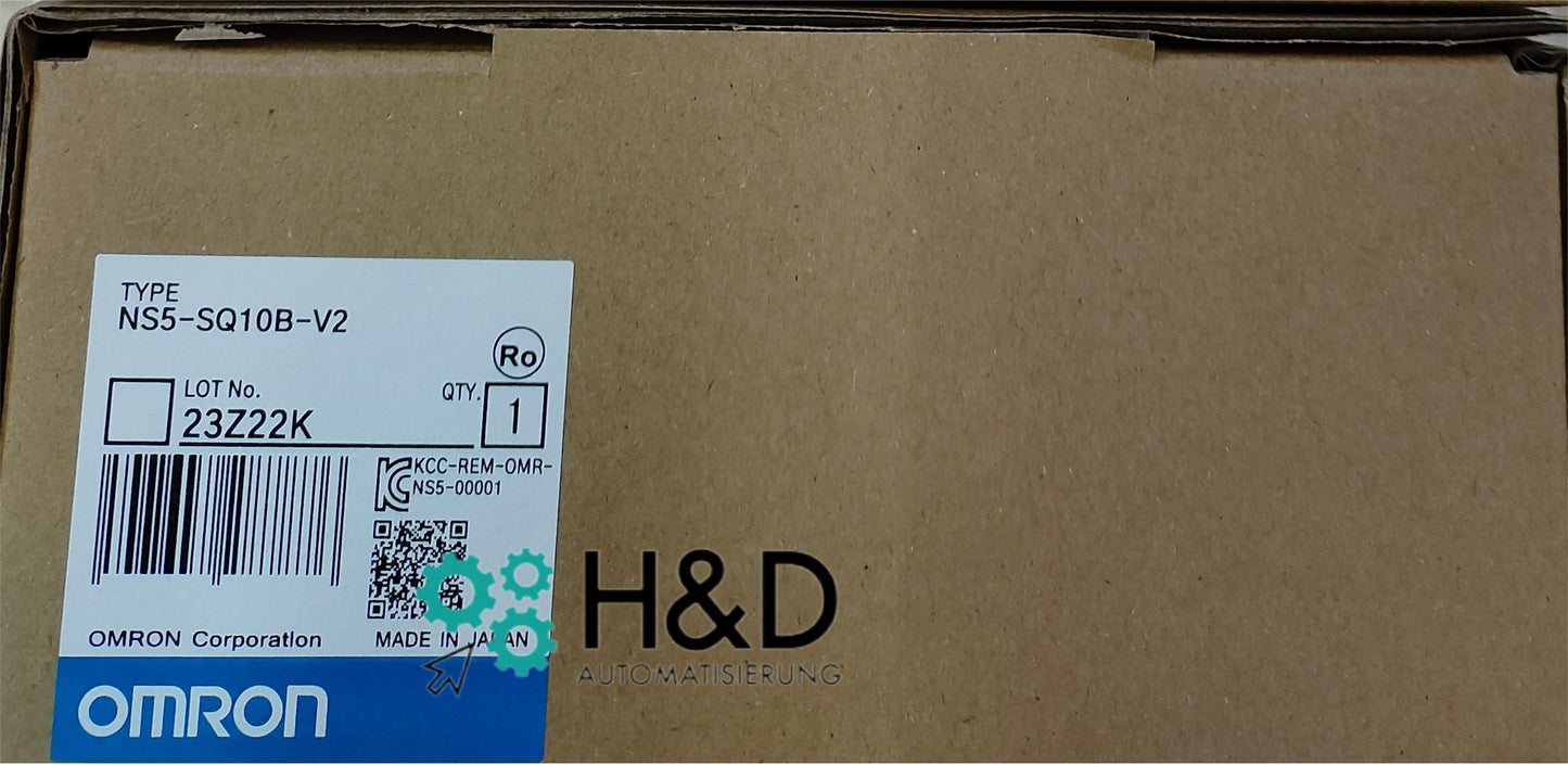 Omron NS5‑SQ10B‑V2 HMI – 5,7″ цветной TFT сенсорный экран, RS‑232/USB, 20 VDC–27,6 VDC