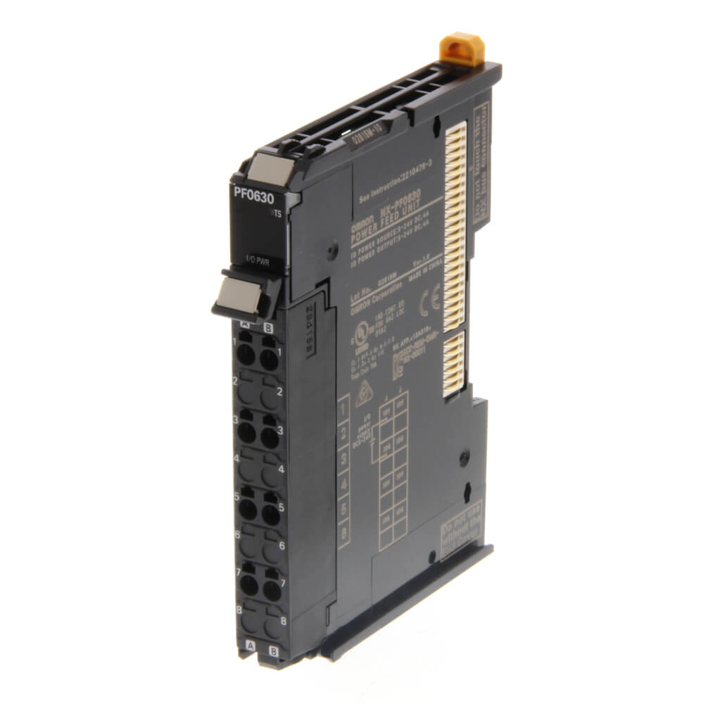 Блок подключения питания Omron NX‑PF0630 I/O – 5–24 В DC вход, 4 А, серия NX
