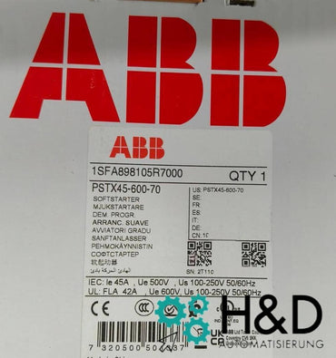ABB PSTX45-600-70 Softstarter 45A 208-600V AC Neu & versiegelt